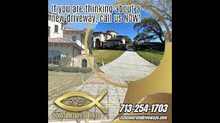 Cross Construction Services - Concrete Driveway Installation & Repair in Houston, Texas.