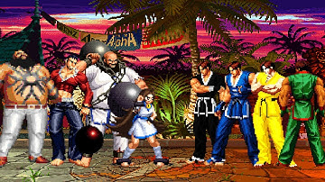 KOF MUGEN | Chang Koehan Team vs Kim Kaphwan Team