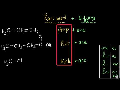 Nomenclature of carbon compounds (Including functional groups) | Chemistry | Khan Academy