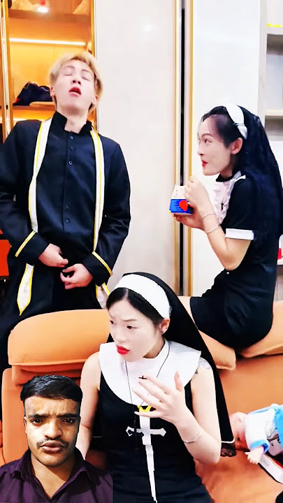 修女居然很享受#神父#修女