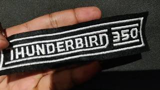 Thunderbird 350 embroidered patch