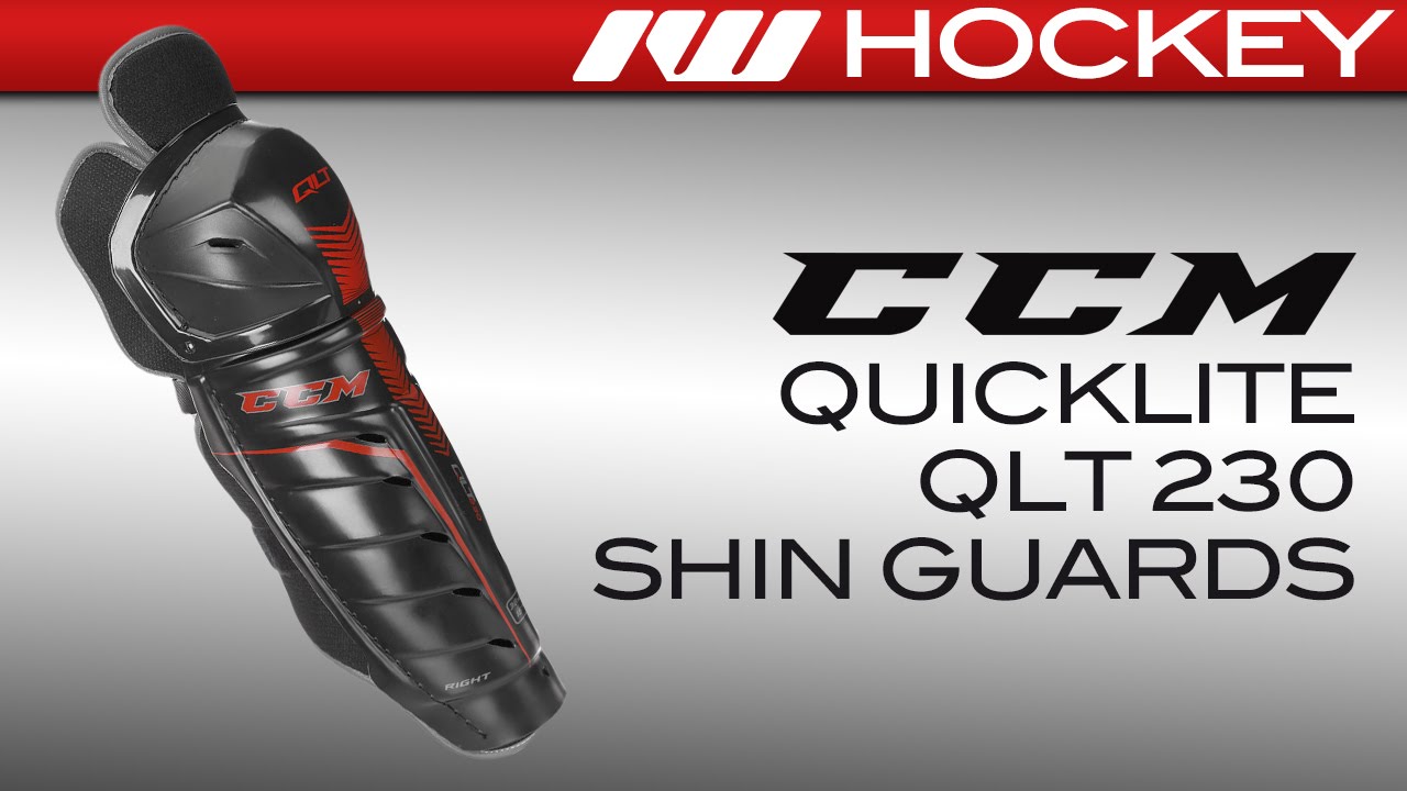 CCM QuickLite QLT 230 Hockey Shin Guards Review YouTube