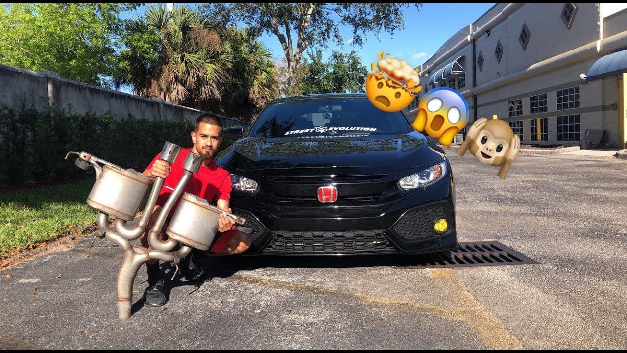 honda civic sport straight pipe