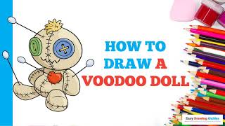 How to Draw a Voodoo Doll in a Few Easy Steps: Drawing Tutorial for Beginner Artists