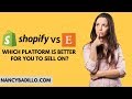 Best Ecommerce Platform | Etsy Business | Shopify Review | Nancy Badillo