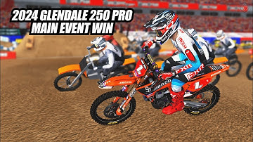 2024 Glendale Supercross RF 250 Main Event Win - MX Simulator
