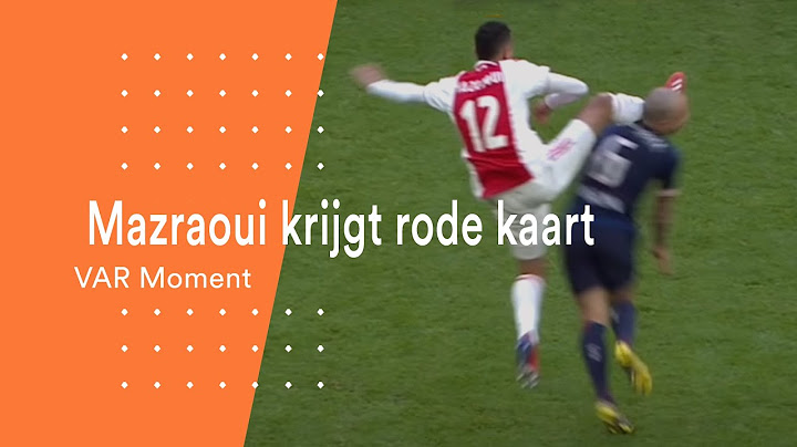 Mazraoui krijgt rode kaart | Ajax -  PSV | VAR Moment