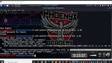 Malicious Python 3 Programming: Port Scanner - null scan