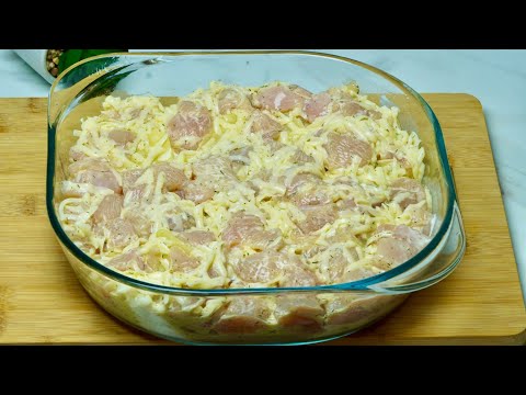 Картошка и Куриное филе! Простой и Вкусный Рецепт Ужина за 10 минут + выпечка в духовке.