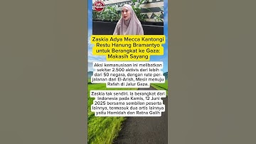Zaskia Adya Mecca Kantongi Restu Hanung Bramantyo untuk Berangkat ke Gaza #zaskiaadyamecca #gaza