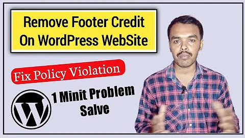 How to Remove WordPress Footer Credit Using Plugins | Remove footer credit from WordPress theme