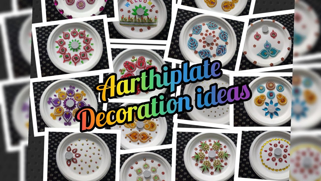 How to make Aarthi platesDIY Nalangu plate decoration ideas Thali