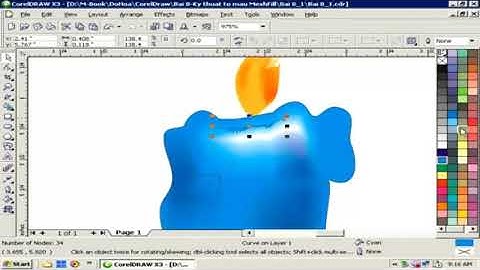 Thiết kế Mẫu quãng cáo với Corel Draw- Bài 08: Sử dụng tô màu theo dạng mẫu tô - chất liệu – Tô lưới