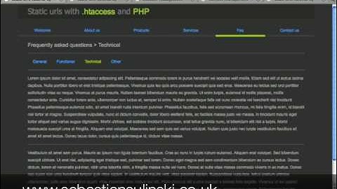 Create static URLs using .htaccess and PHP