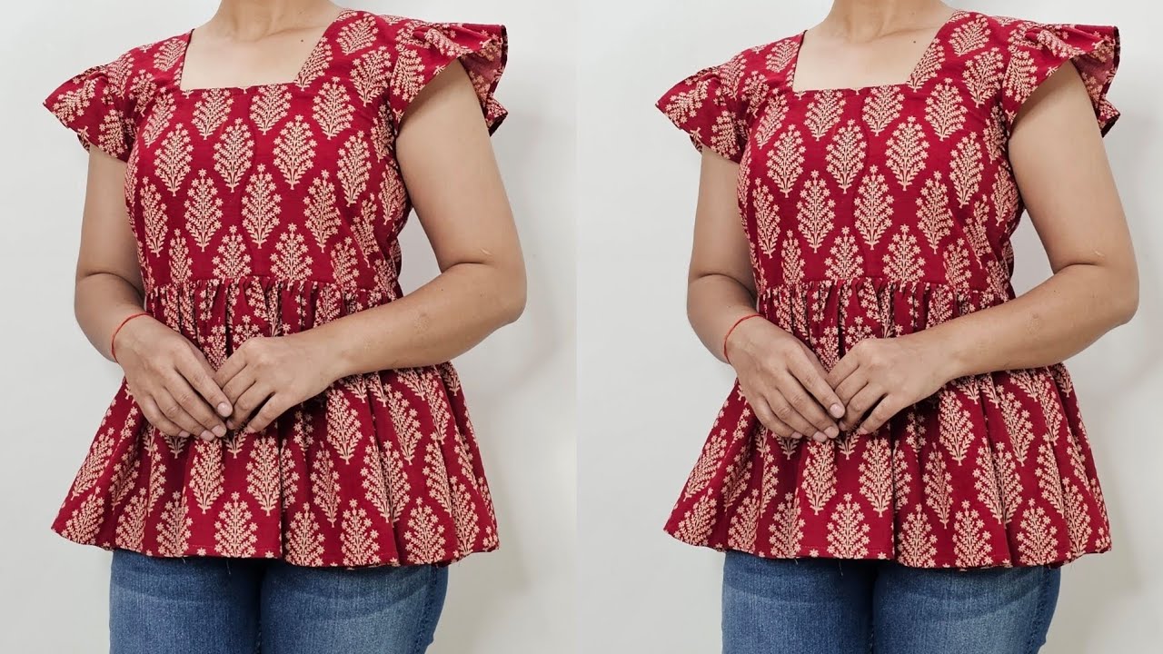 Stylish Summer Top Cutting And Stitching | Top Design
