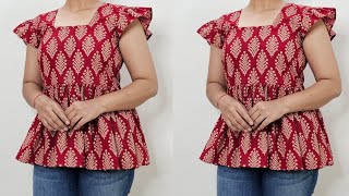 Stylish Summer Top Cutting And Stitching | Top Design screenshot 5