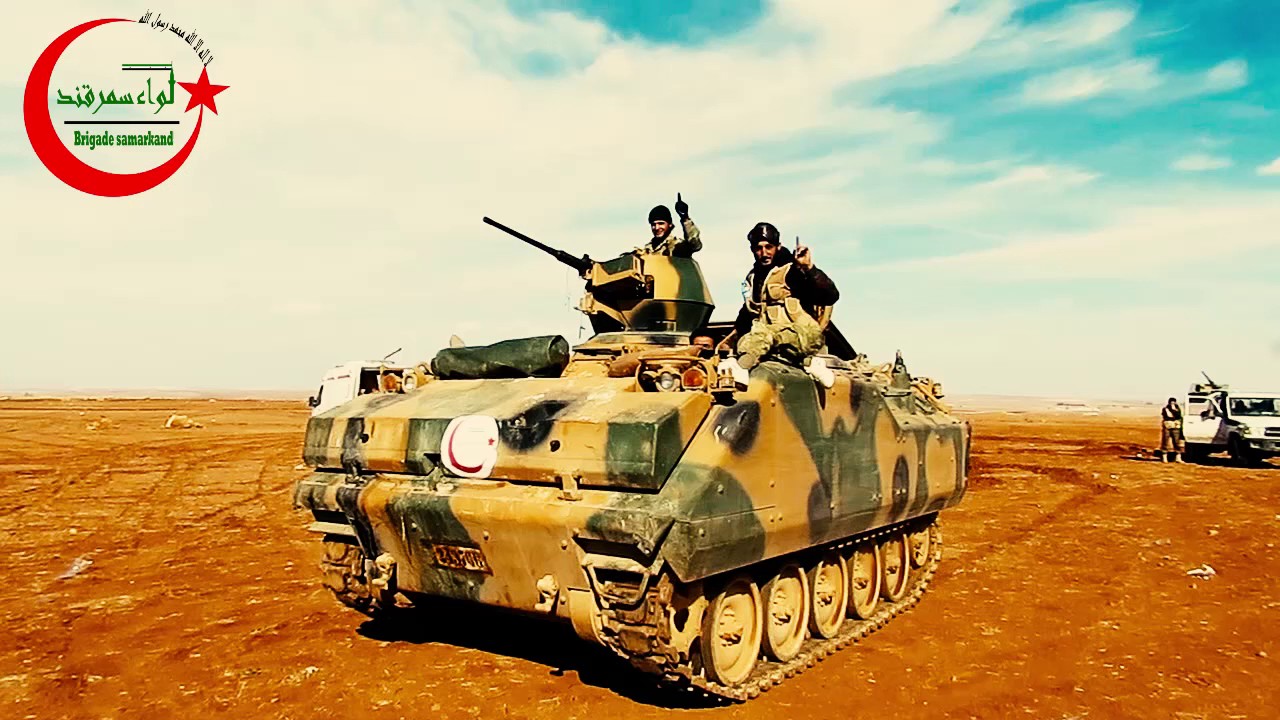 لواء سمرقند بعض اعماله القتالية ضد تنظيم داعش في ريف حلب الشمالي