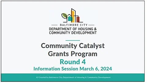Community Catalyst Grants Round 4 - Information Session