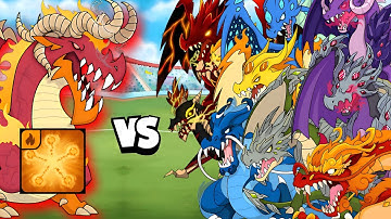 Dreqorus exclusive skill vs All Dragon Dynamons Battle😈|| dynamons world #dynamonsworld 