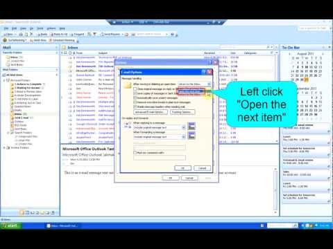 Old Tutorial - How to Stop Going Back to the Inbox After Moving/Deleting e-mail in Outlook 2007