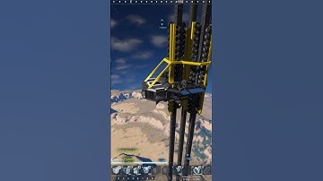 Space Elevator Update: It Is Too Heavy! Space Engineers Time Lapse #Shorts