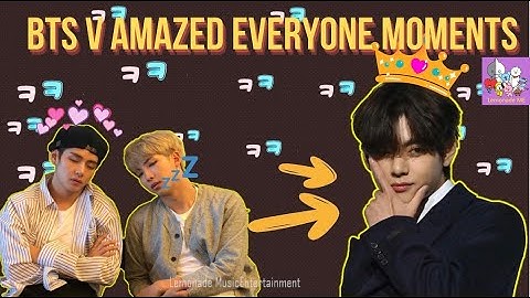 BTS Kim Taehyung amazed his Members and proved he is genius all time Compilations