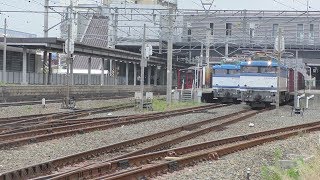 【JR貨物】日中の鹿児島本線で次々に追い越される貨物列車５０７５レ