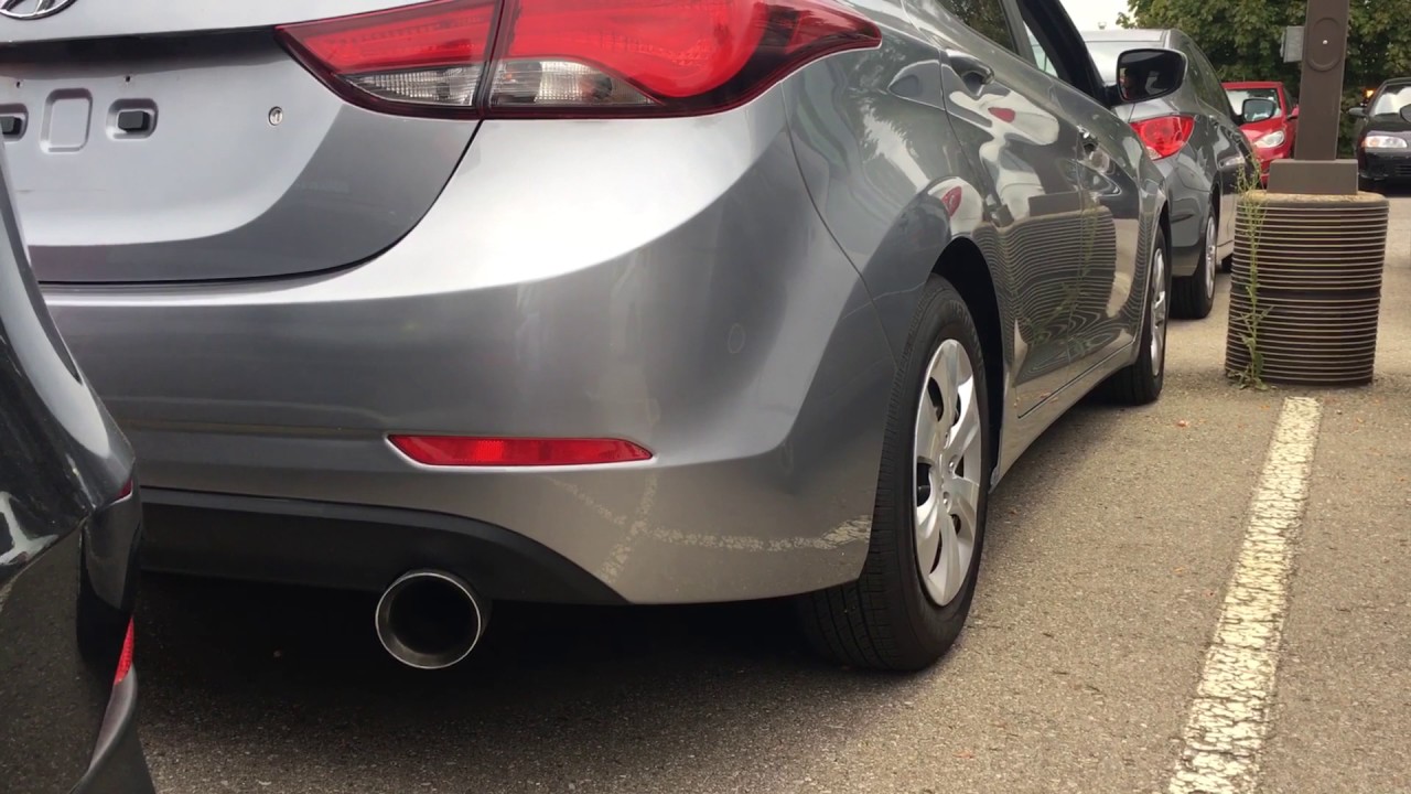 2015 Hyundai Elantra exhaust note - YouTube