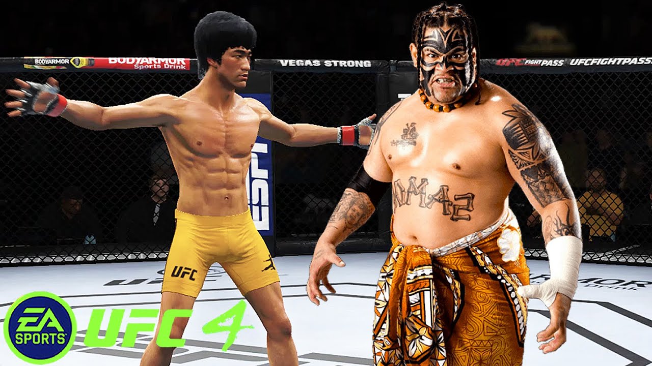 UFC4 Bruce Lee vs Eddie Fatu EA Sports UFC 4 - Super Battle