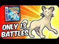 Can Persian beat Pokemon Red/Blue with only 13 battles?