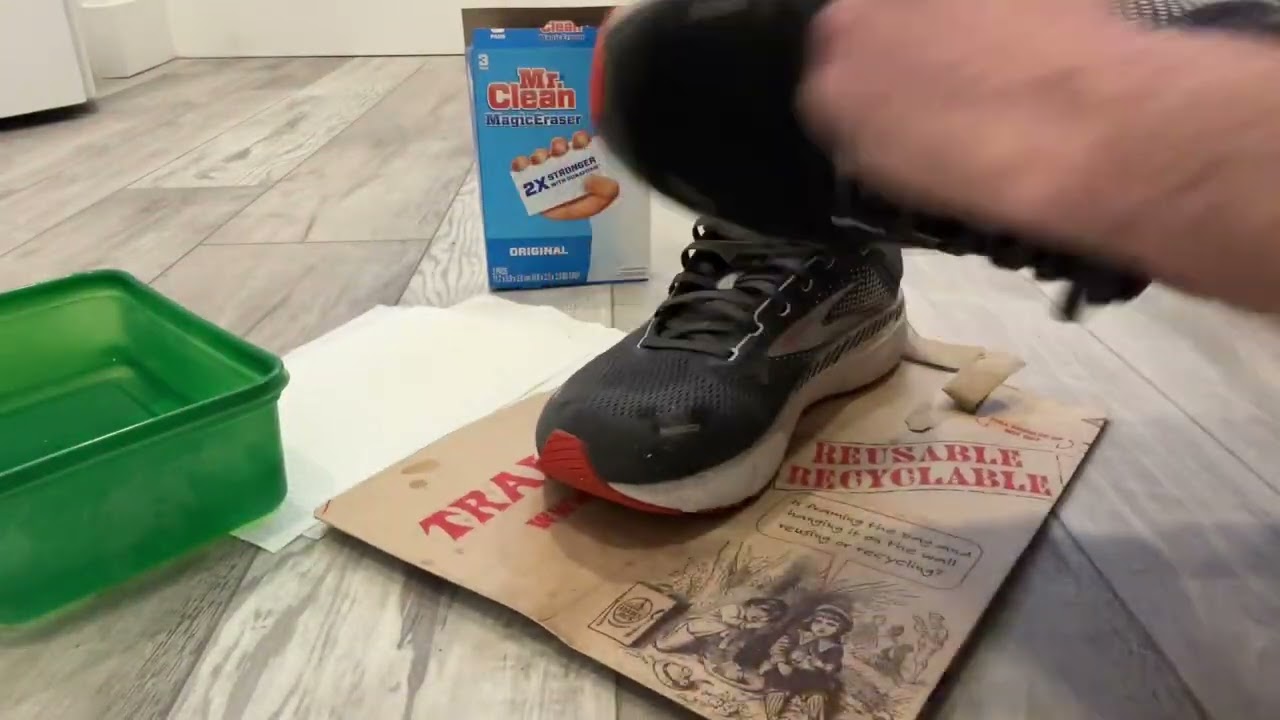 Sneakers + Mr. Clean Magic Eraser - Day 2619