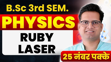 Ruby Laser! #bedkdian #physics #3rdsemester #mjpru #bsc3rdsemester