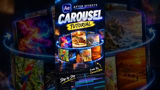 Carousel Effect in After Effects Tutorial#Shorts #aftereffects #carousel #tutorial #aftereffectsedit
