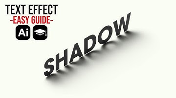 Backlit Text Effect in Illustrator | Shadow Effect |Editable Text Effect| Illustrator Tutorial