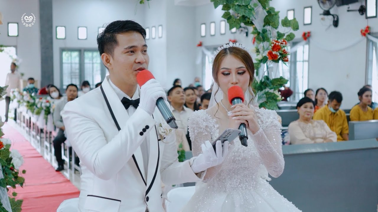 kedua pngantin ini menyanyikan lagu rohani setelah ucap janji suci | wedding 2022