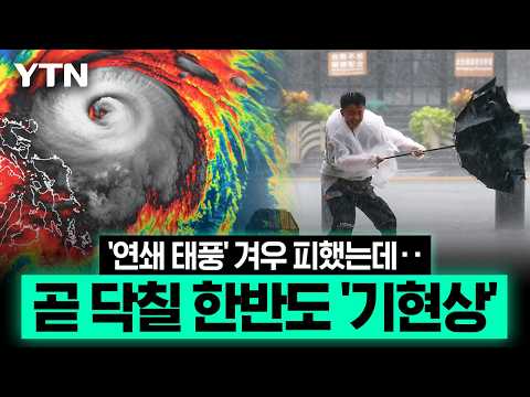 태풍이 몰고온 '비구름 폭탄'…한반도 향하는 뜻밖의 변수 '날벼락' [에디터픽] / YTN