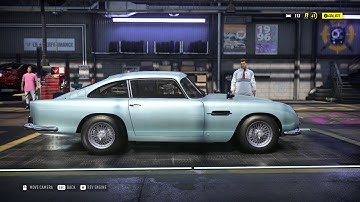 Need For Speed Heat - 1964 Aston Martin DB5 - Car Show Speed Jump Crash Test . 1440p 60fps.