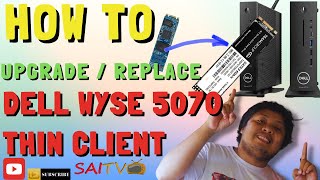 HOW TO UPGRADE SSD OF DELL WYSE 5070 THIN CLIENT | REPLACING 32GB SSD INTO 256GB DELL WYSE MINI PC