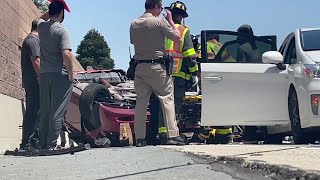 3-car crash in Antioch leaves 6 people hospitalized, CHP says