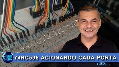 Como acionar 24 portas individualmente com 74HC595 e Arduino