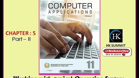 11th computer application chapter5 -part2 Tamil