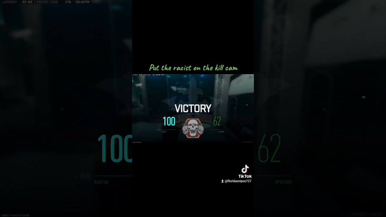 Kill cam racist  #cod #3rdperson #mw2 #shorts