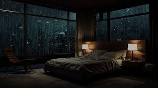 Soothing Rain Ambience for Mental Health and Stress Relief | Rain Sounds City Night