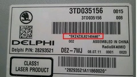 Skoda Radio Codes From Serial Number SKZ | Fabia, Octavia, Roomster