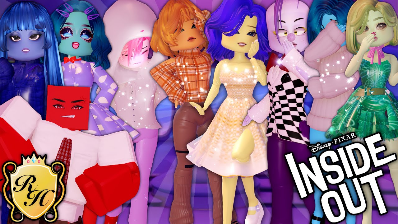 RECREATING THE INSIDE OUT 2 MOVIE CHARACTERS IN ROYALE HIGH… 🤫🏰
