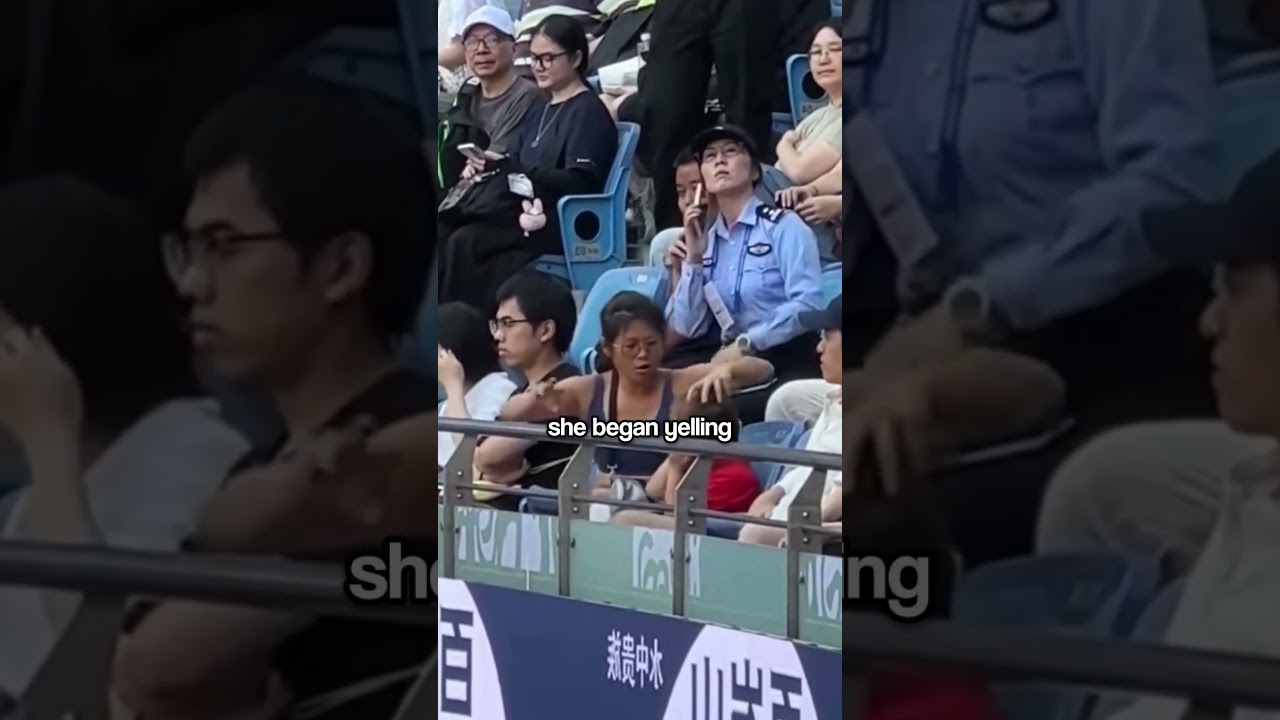Почему эту женщину выгнала охрана во время матча