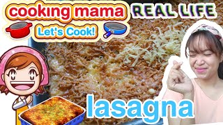 Followed cooking mama recipe in real life eps lasagna