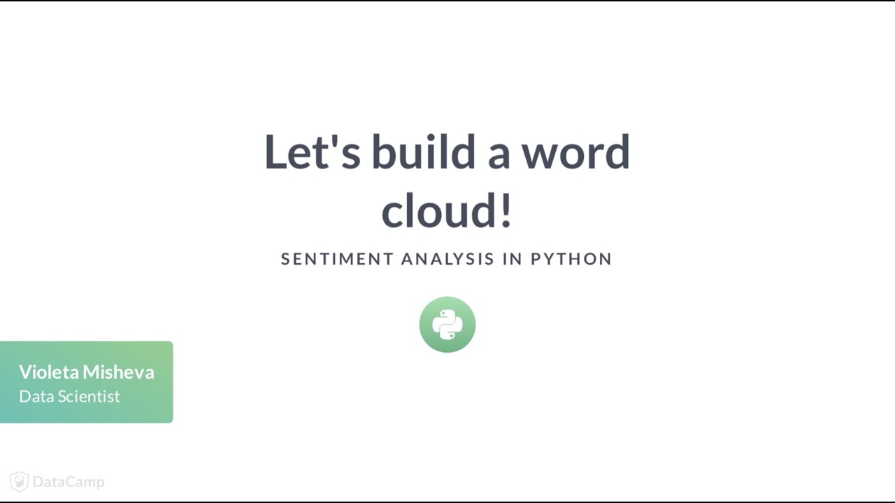 Python Tutorial: Let's build a word cloud! - YouTube