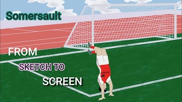 Animating a Somersault - Classical traditional animation from sketch to screen