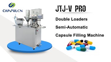 Double Loaders Semi-auto Capsule Filling Machine JTJ-V Pro —— fills 50,000 Capsules Per Hour